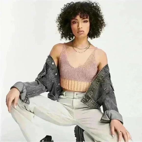 Free People Intimately Here All Day Brami in Blush Size Large - Picture 1 of 7